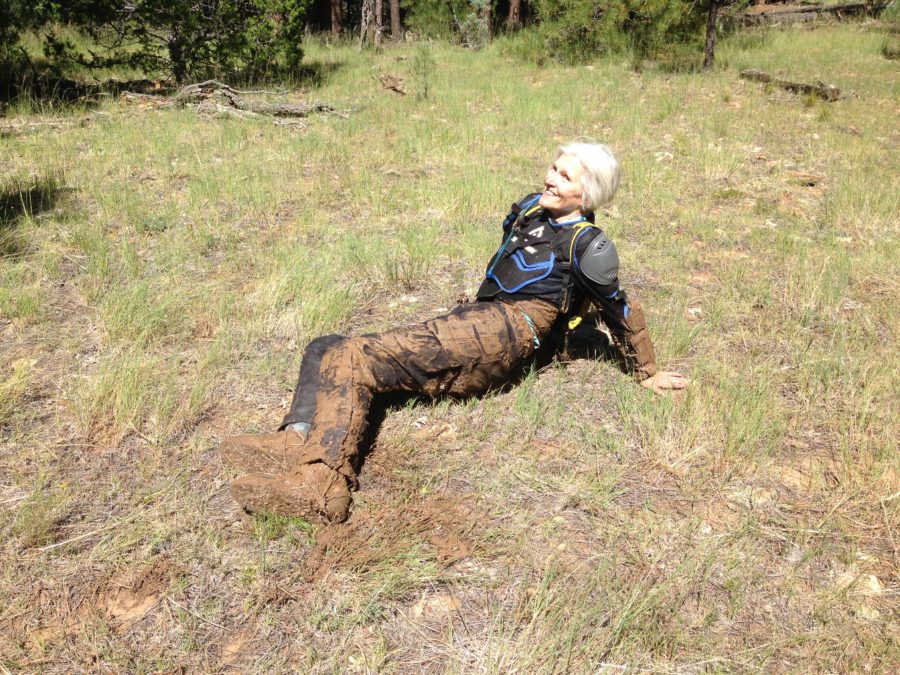 Cathy Steers in the mud